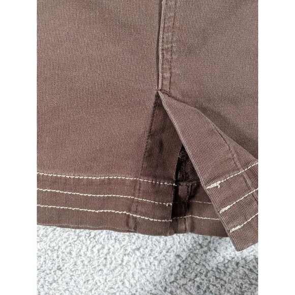 Cabela's Skirt Womens 12 Button Flap Cotton Stretch Brown Casual Outdoor - Picture 10 of 14